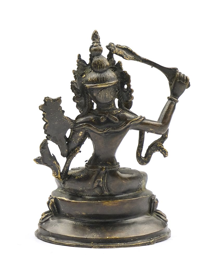 Статуя Манджушри (10 см) бронзовая