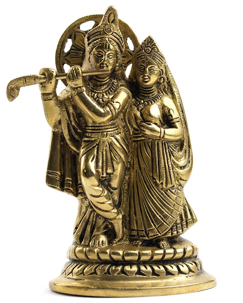 Статуя Кришна и Радха (13,5 см)