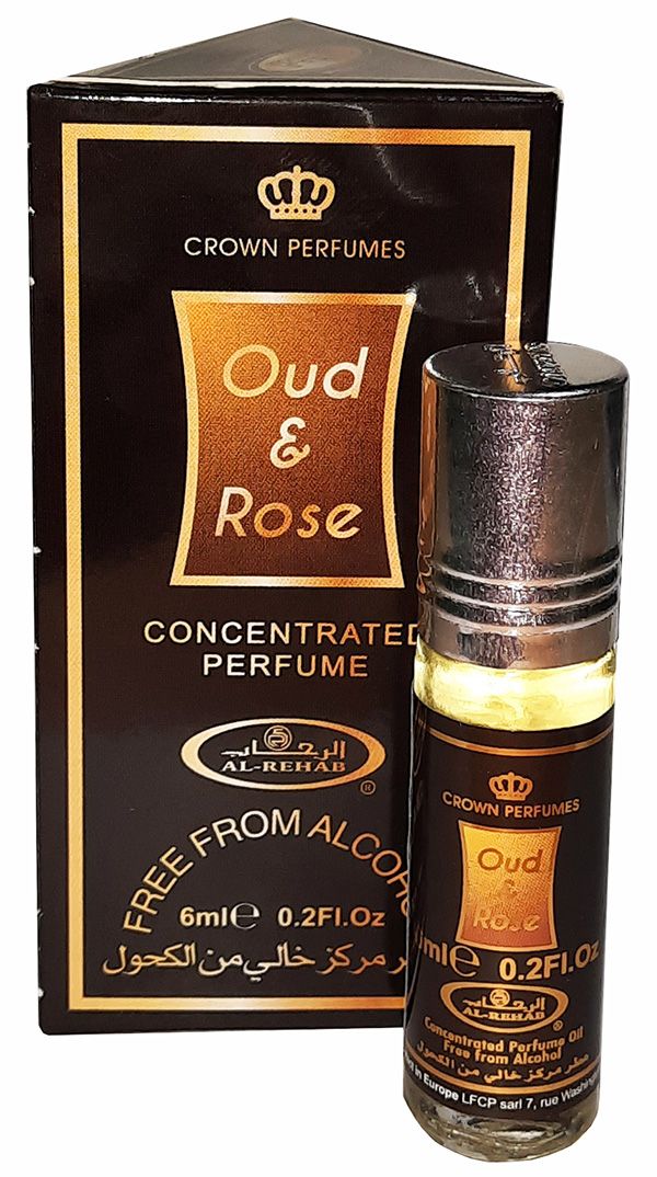 Арабские масляные духи Oud & Rose (Al-Rehab)