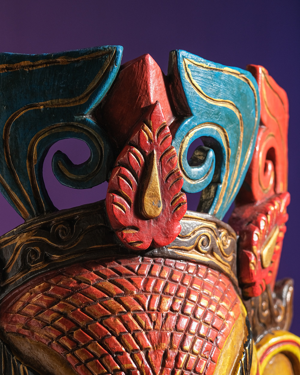 Маска Ганеша (59 см) желтая