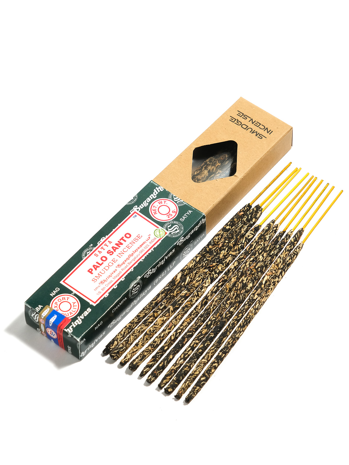 Смуджи благовония Пало Санто (Palo Santo) Satya 25 гр Бангалор