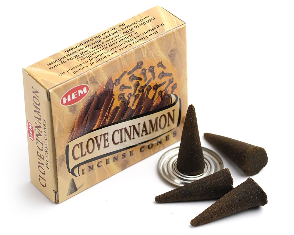 Благовония конусы Гвоздика Корица (Clove Cinnamon) НЕМ